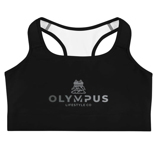 Olympus Women's Black Sports Bra Standard Logo