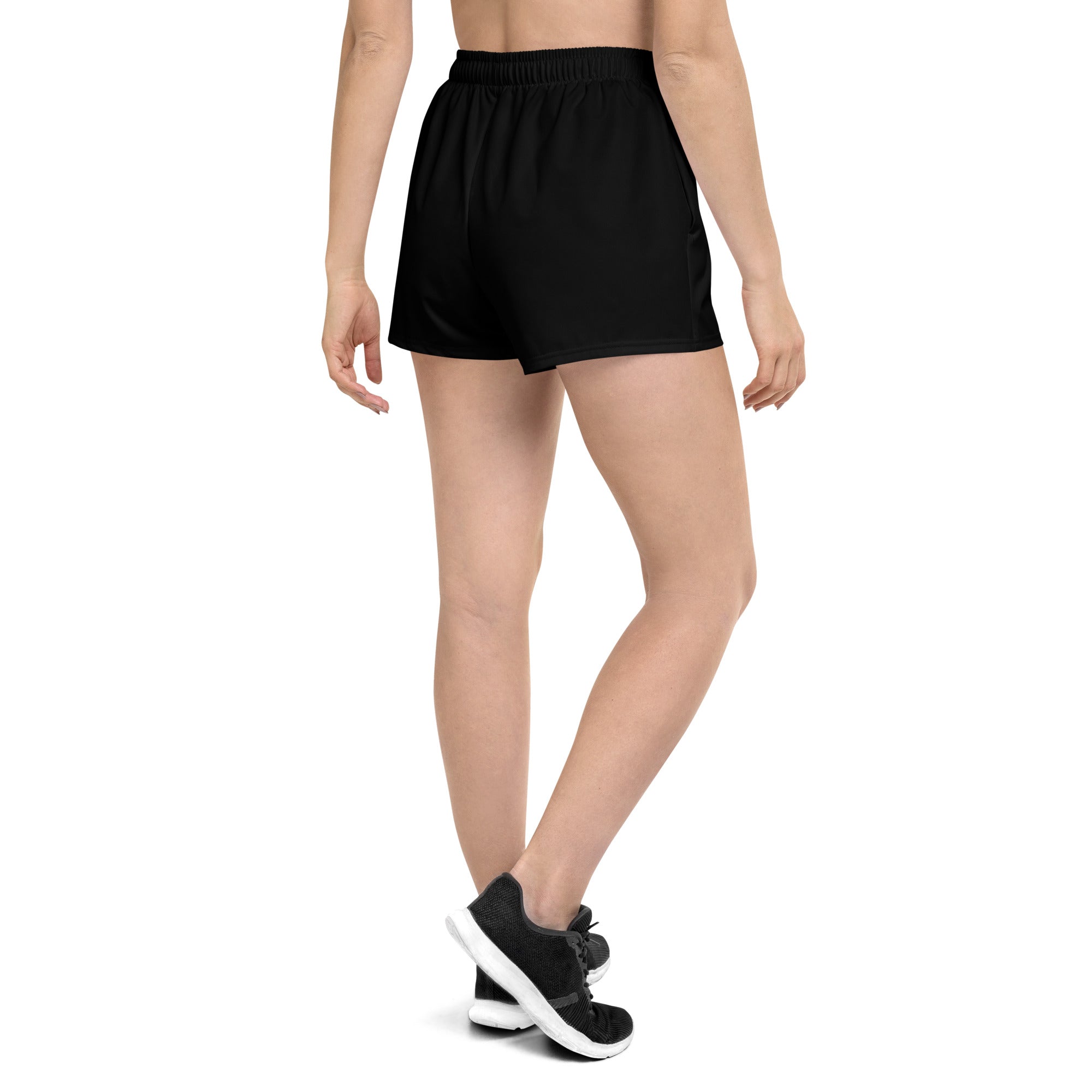 Olympus Women's Athletic Shorts White Text Logo