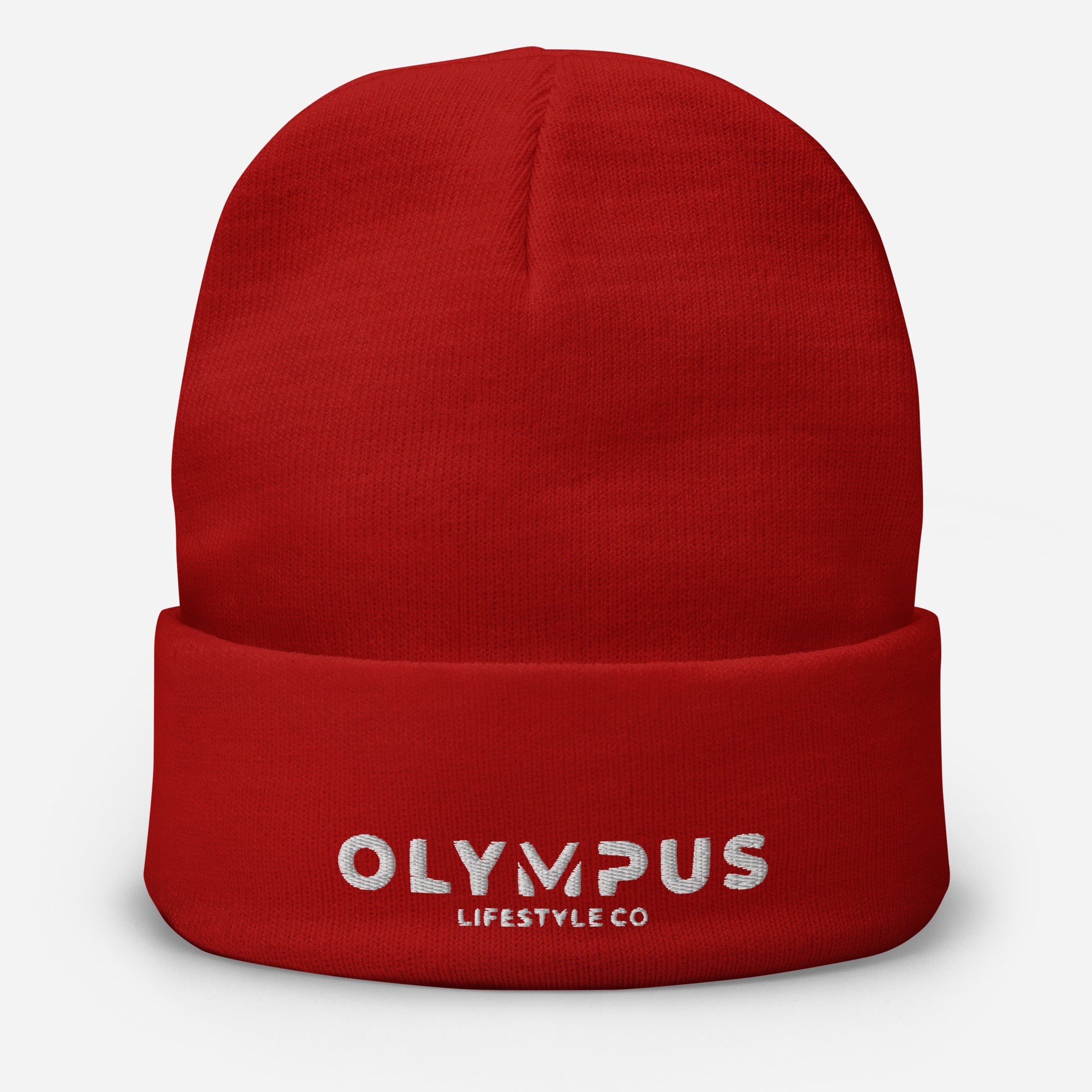 Olympus Beanie White Logo
