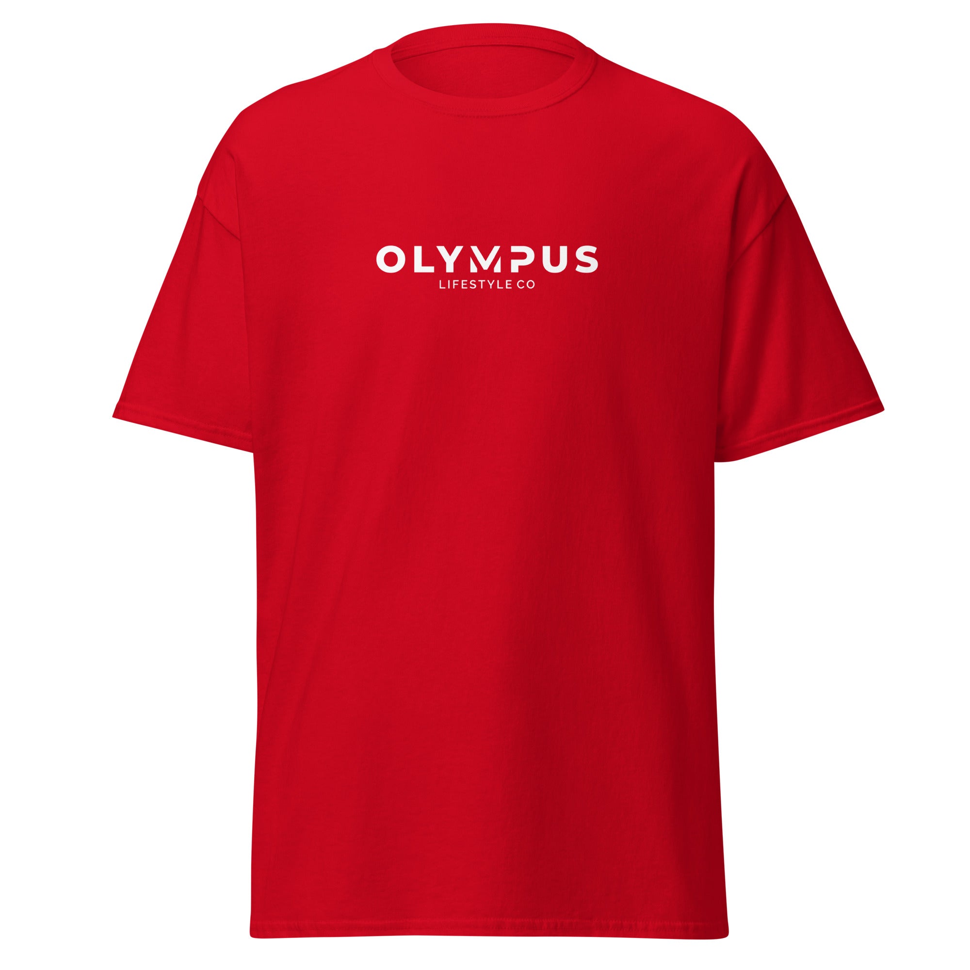 Olympus Women's Printed T-Shirt White Text Logo