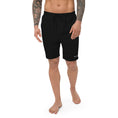 Load image into Gallery viewer, Olympus Men's Black Fleece Shorts White Text Logo
