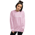 Load image into Gallery viewer, Olympus Women's Printed Crewneck White Text Logo
