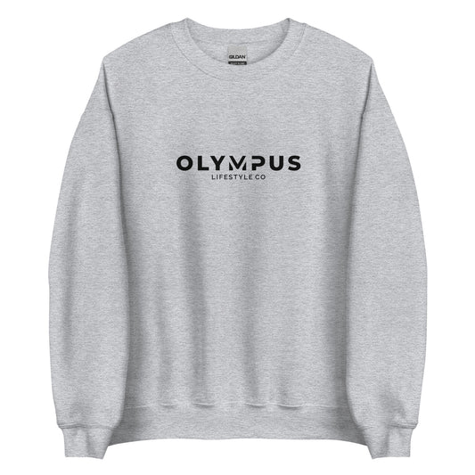Olympus Women's Printed Crewneck Black Text Logo
