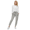 Load image into Gallery viewer, Olympus Women's Grey Fleece Sweatpants Black Text Logo
