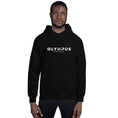 Load image into Gallery viewer, Olympus Men's Printed Hoodie White Text Logo
