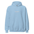 Load image into Gallery viewer, Olympus Men's Embroidered Hoodie White Text Logo
