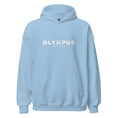 Load image into Gallery viewer, Olympus Men's Printed Hoodie White Text Logo
