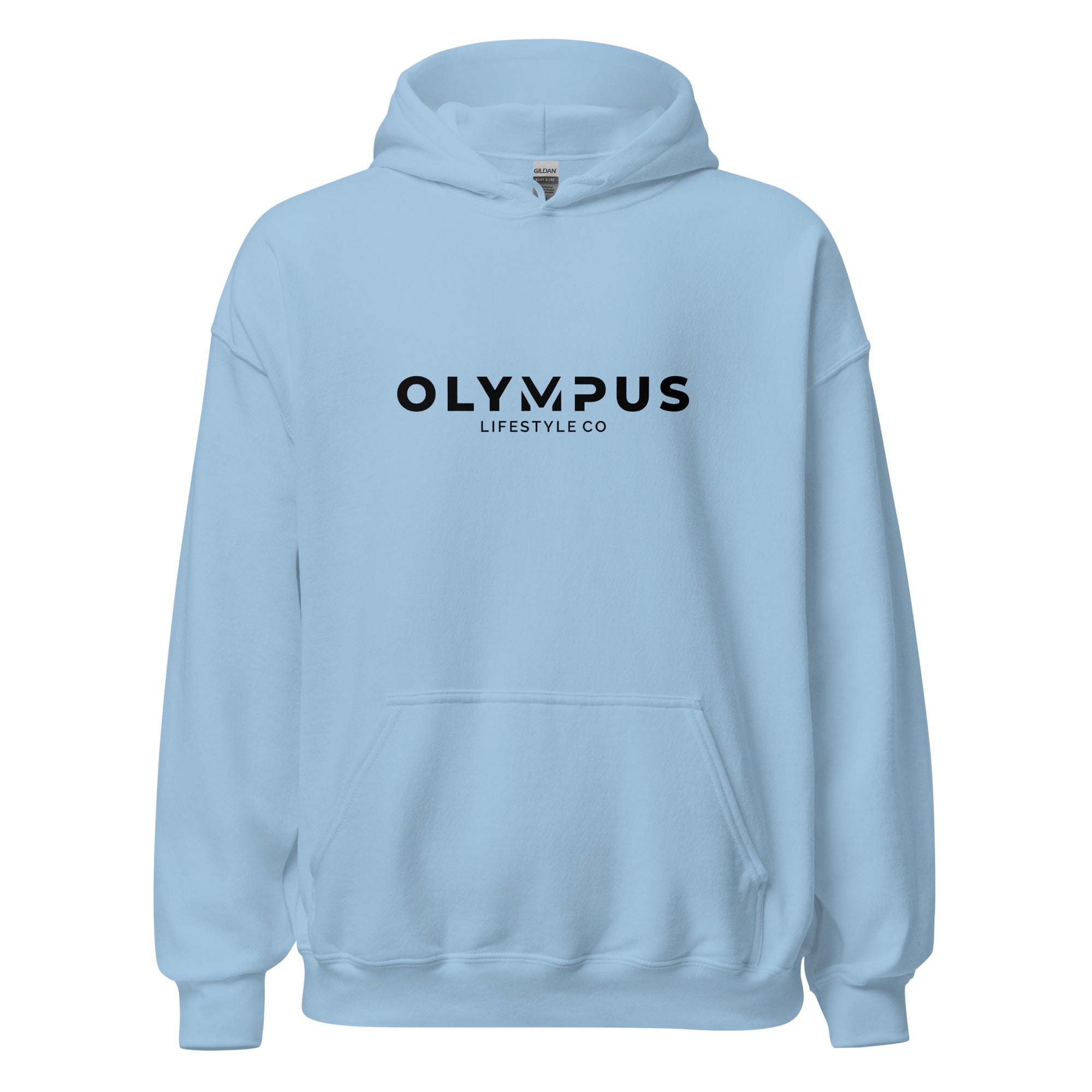 Olympus Men's Printed Hoodie Black Text Logo