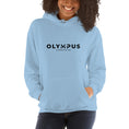 Load image into Gallery viewer, Olympus Women's Printed Hoodie Black Text Logo
