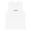 Load image into Gallery viewer, Olympus Women's Embroidered Muscle Shirt Black Text Logo
